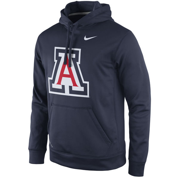 Men NCAA Arizona Wildcats Nike Practice Performance Hoodie Navy->more ncaa teams->NCAA Jersey